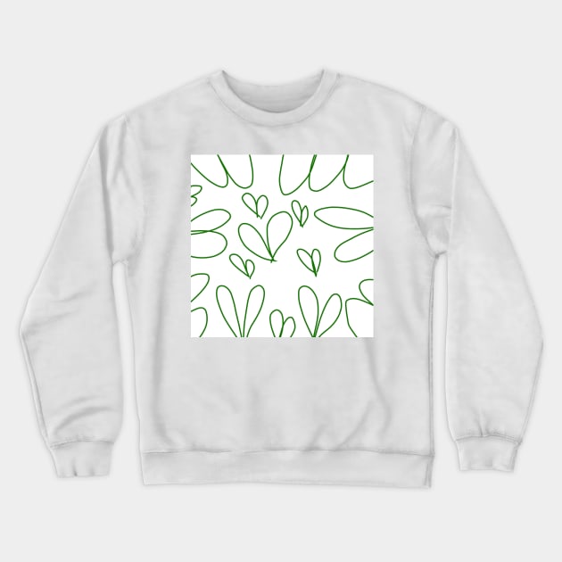 green line white background design Crewneck Sweatshirt by Artistic_st